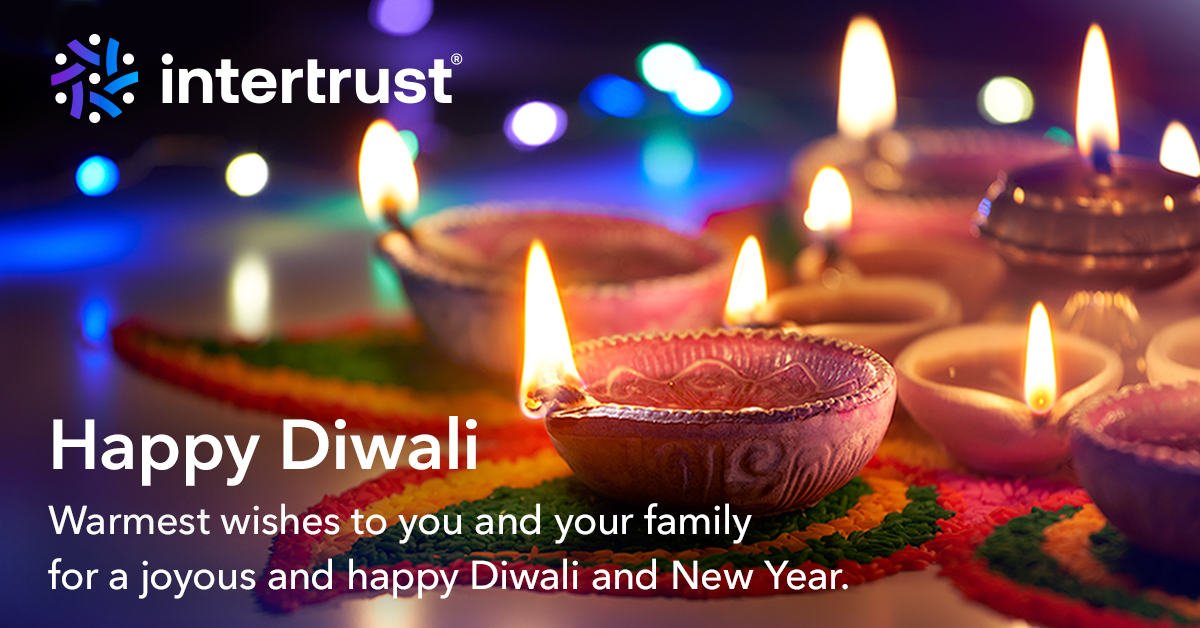 @IntertrustTech wishes everyone a Happy Diwali ✨ 🎆 🎇 May this festival of lights illuminate your path to success, prosperity, peace, and happiness.