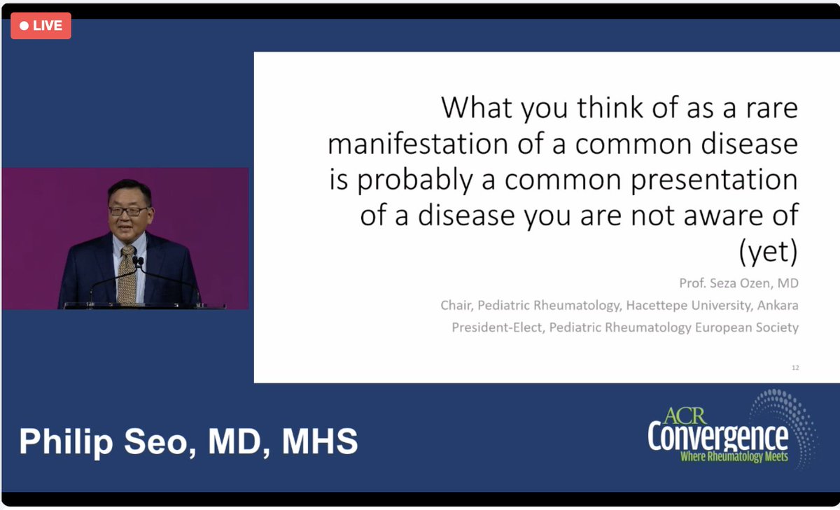 Love this! Reminder to keep reexamining diagnoses that don't fit @philseo #ACR23