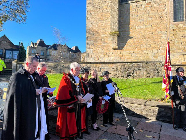 Northern_RAAO's tweet photo. I was out this morning at the cenotaph where my Great Grandfather, a WW1 veteran and Old Contemptible played the last post every year until his death. And yesterday with several members of mine and other Lodges/Chapters in Accrington. https://t.co/JJX26xMjJw