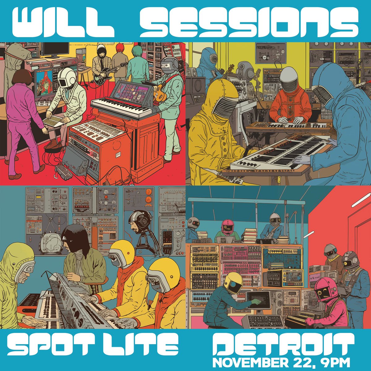Detroit! We are back at Spot Lite on Nov 22 (night before thanksgiving) Band hits at 11pm. Closing set by Andrès ra.co/events/1801944