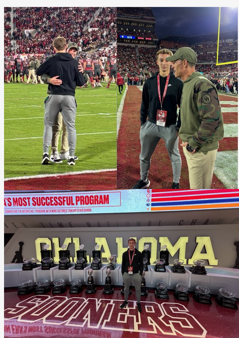 Cameron Kruse (@cameron_kruse09) on Twitter photo Great night in Norman! Thank you <a href="/CoachVenables/">Brent Venables</a> <a href="/Coach_Leb/">Jeff Lebby</a> <a href="/JR_Sandlin/">Coach J.R. Sandlin</a> <a href="/OU_CoachHill/">Coach Drew Hill</a> <a href="/OU_Football/">Oklahoma Football</a> | #Boomer #DTS Great night in Norman! Thank you <a href="/CoachVenables/">Brent Venables</a> <a href="/Coach_Leb/">Jeff Lebby</a> <a href="/JR_Sandlin/">Coach J.R. Sandlin</a> <a href="/OU_CoachHill/">Coach Drew Hill</a> <a href="/OU_Football/">Oklahoma Football</a> | #Boomer #DTS