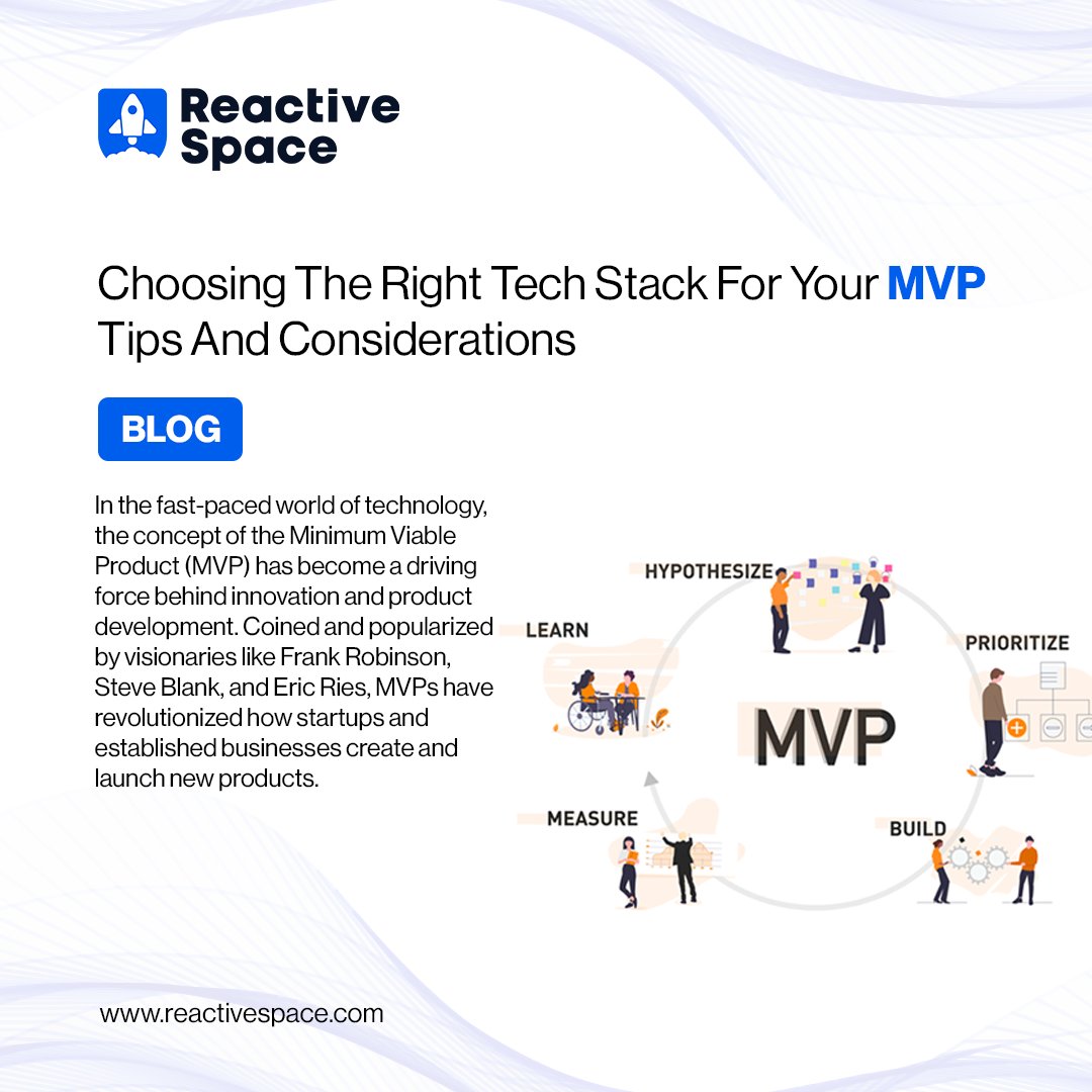 ReactiveSpaceIT's tweet image. 𝐂𝐡𝐨𝐨𝐬𝐢𝐧𝐠 𝐭𝐡𝐞 𝐑𝐢𝐠𝐡𝐭 𝐓𝐞𝐜𝐡 𝐒𝐭𝐚𝐜𝐤 𝐟𝐨𝐫 𝐘𝐨𝐮𝐫 𝐌𝐕𝐏: 𝐓𝐢𝐩𝐬 𝐚𝐧𝐝 𝐂𝐨𝐧𝐬𝐢𝐝𝐞𝐫𝐚𝐭𝐢𝐨𝐧𝐬
Read complete article here: reactivespace.com/post/tech-stac…
#reactivespace #mvpdevelopment #mvp #latestblog