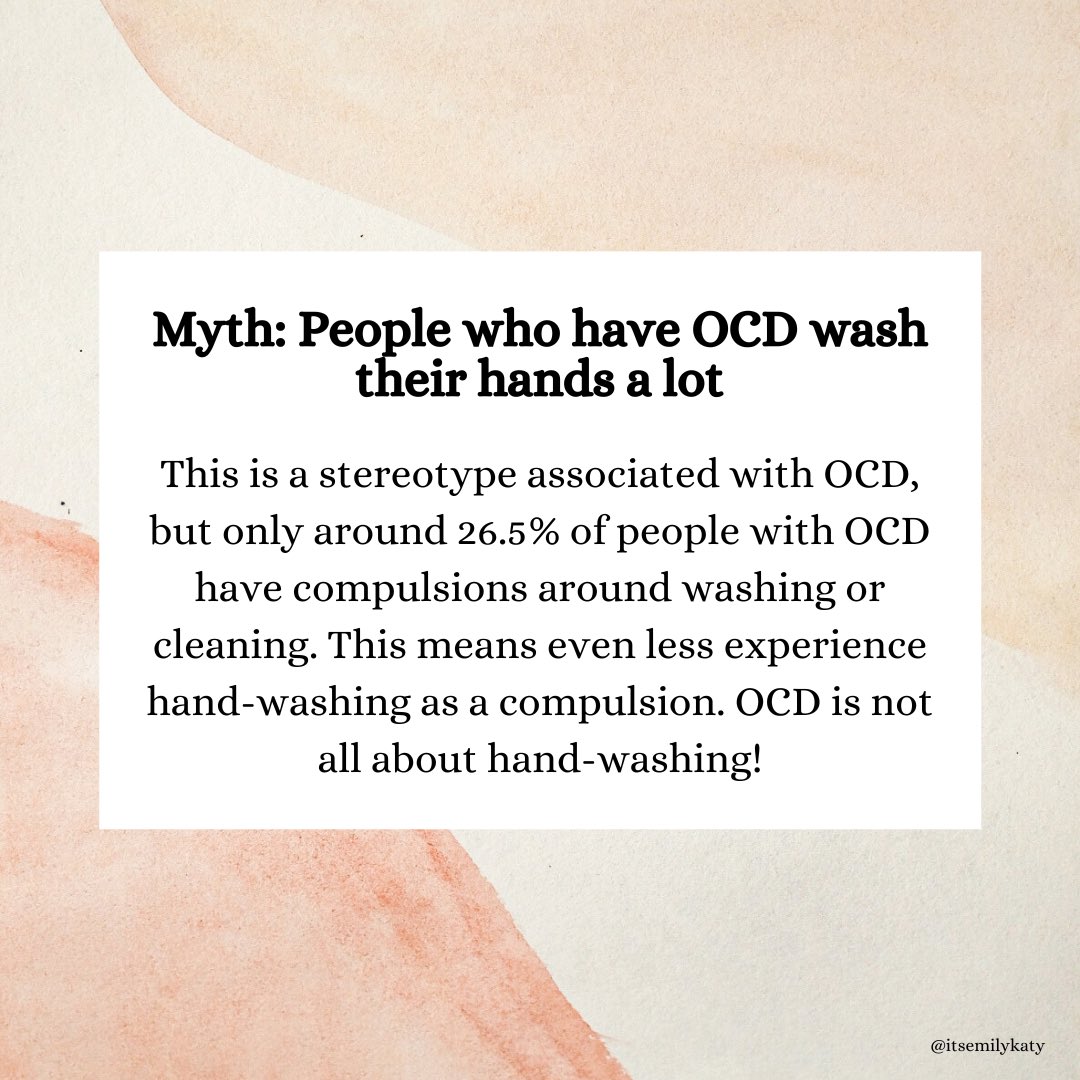 Myth 3: People who have OCD wash their hands a lot. @OCDUK ocduk.org/wp-content/upl…