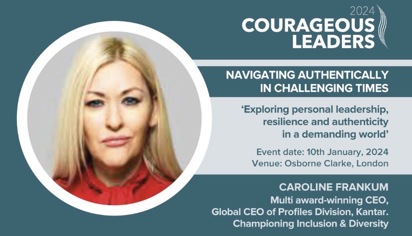 #Proud to be participating in the 2024 Courageous Leaders event with this #Amazing #Team on 10th Jan to #inspire others to have the #courage to ‘know the way, go the way, show the way’ #purposefully &amp; #authentically in these times of unprecedented #challenge &amp; #change ❤️💪🏼🙏🙌