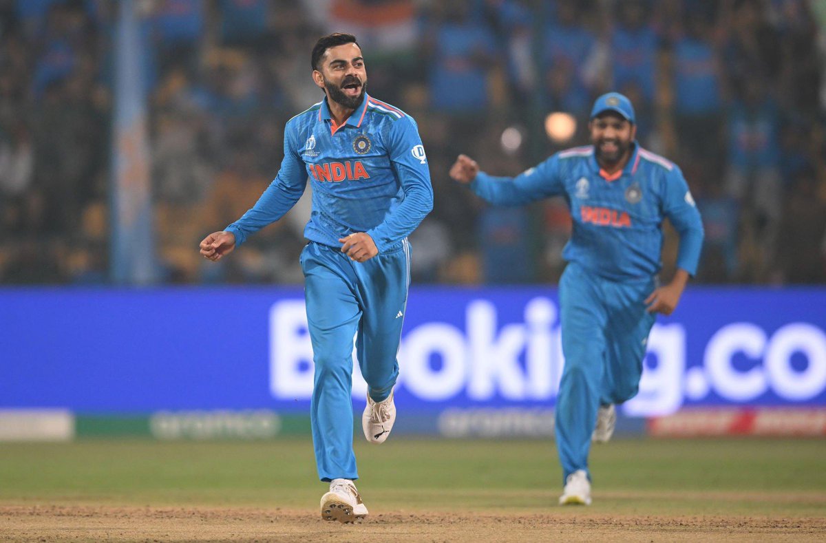 CricCrazyJohns's tweet photo. Virat Kohli &amp; Rohit Sharma have scored fifty and taken 1 wicket each today. 

- The best duo in cricket. 🫡 https://t.co/GM8vjOGf2u
