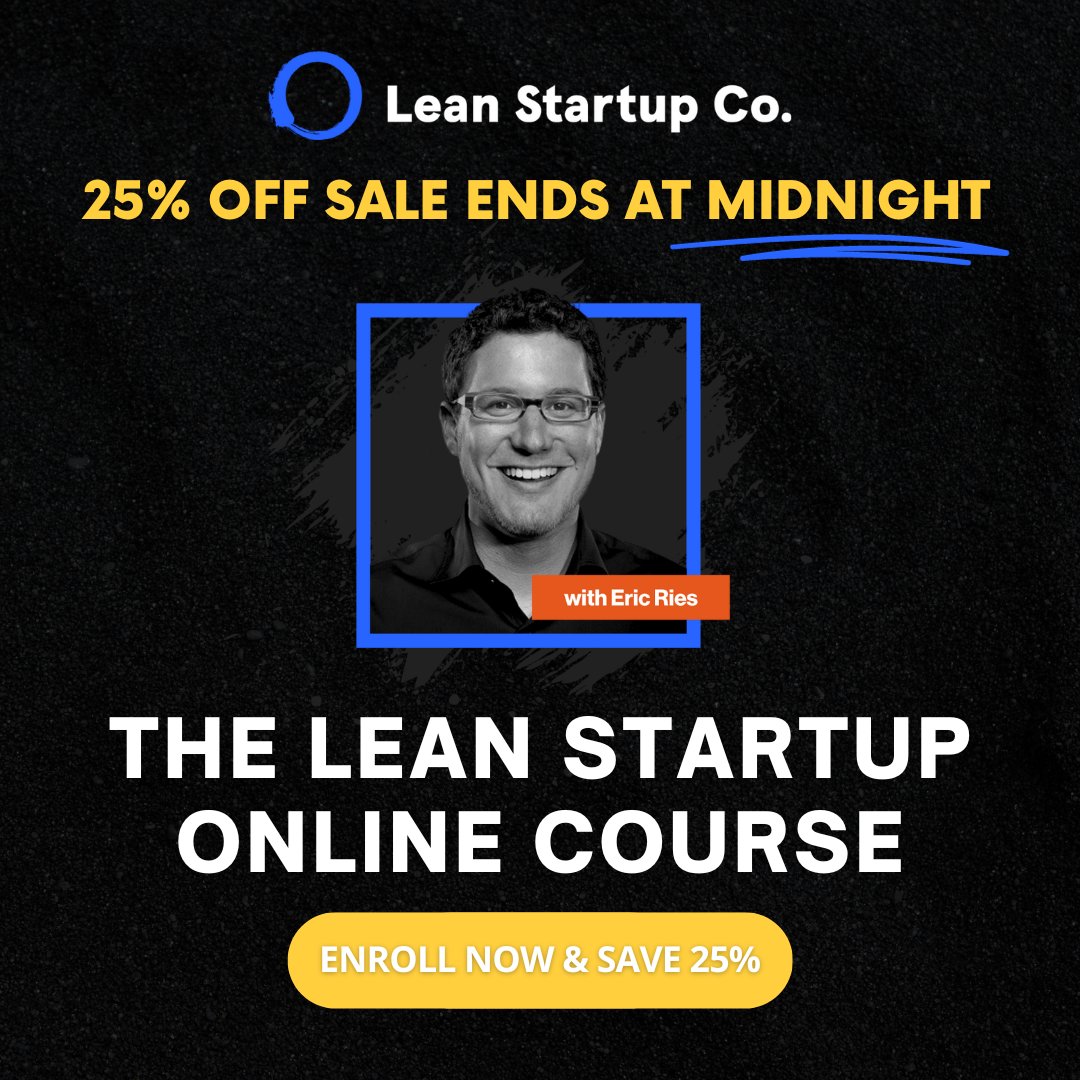 Don't Miss Out on 25% Off the Lean Startup Online Course with Eric Ries - Offer Ends at Midnight 11/12!

Enroll now: bit.ly/478s5eP 
Use Code: LSCO25

#LeanStartup #EricRies #LSCo #Entrepreneurship