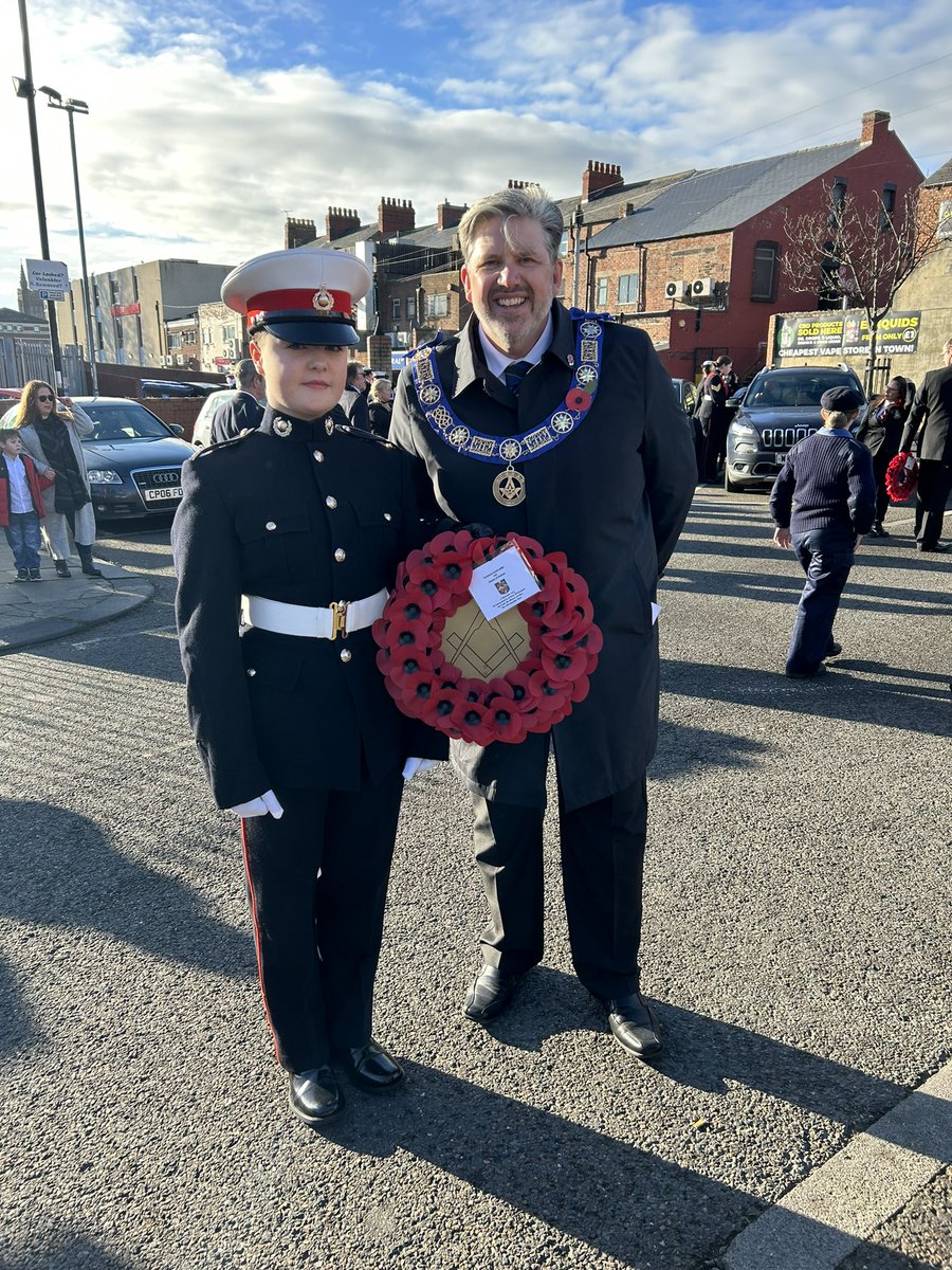 Proud to represent <a href="/PGLDurham/">Durham Freemasons</a>  and to March with the Hartlepool Freemasons today