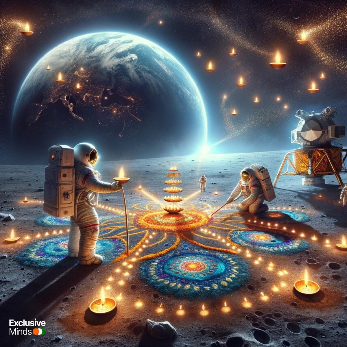 Exclusive_Minds's tweet photo. Diwali on Moon. ❤️ #HappyDiwali https://t.co/KRDUEV3s2F
