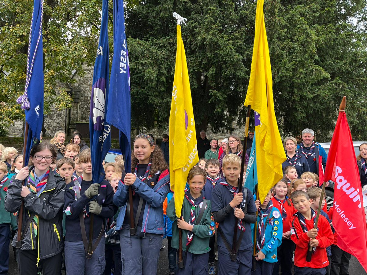 We're very proud that over 130 of our young people represented the group at Molesey's Remembrance Sunday parade today. Well done to everyone that took part.