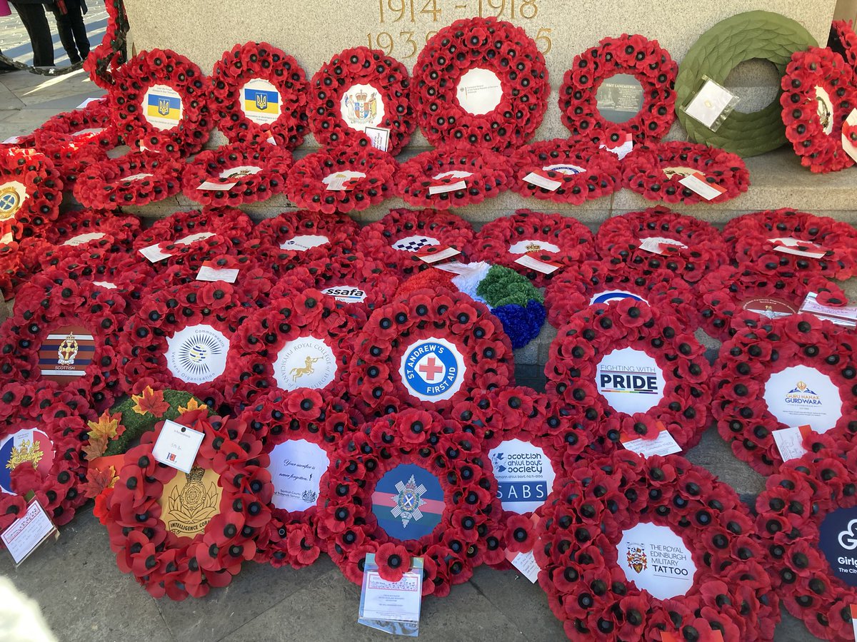 Proud and honoured to have laid the wreath on behalf of the Association of Wrens Edinburgh &amp; District Branch at this mornings Service of Remembrance in Edinburgh #lestweforget2023