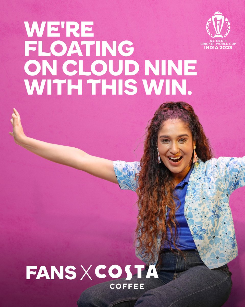 The men in blue are flying high with 9 wins in a row. Semi-finals, here we come! 😍
#MenInBlue #CWC23 #INDvsNED #FansXCostaCoffee #ICCWorldCup #CricketWorldCup2023 #Coffee #CoffeeFans #Cricket #CostaCoffee #CostaCoffeeIndia