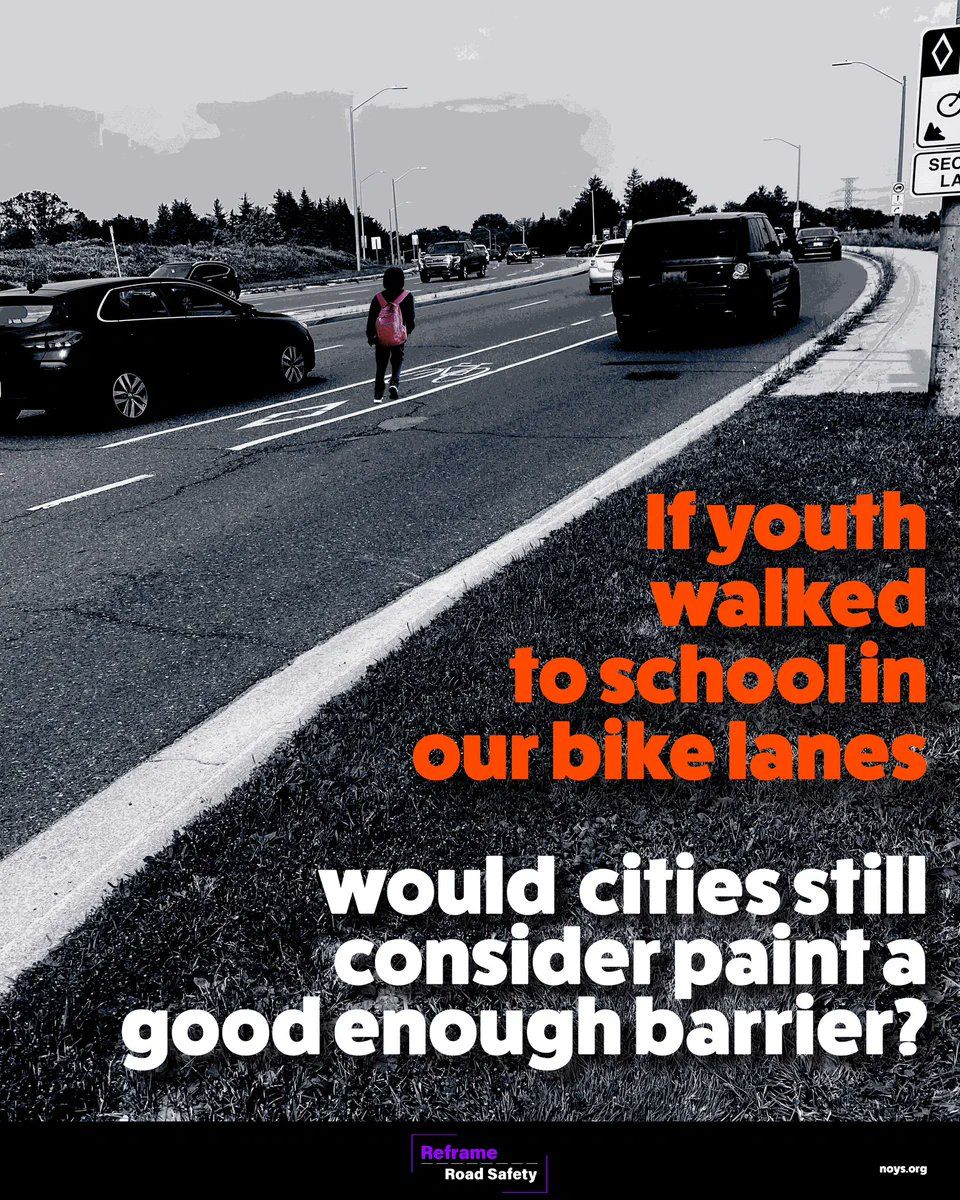 Paint is not infrastructure.

(#ReframeRoadSafety campaign by <a href="/tomflood1/">Tom Flood</a>, rovélo creative and <a href="/NOYSnews/">NOYS</a>)