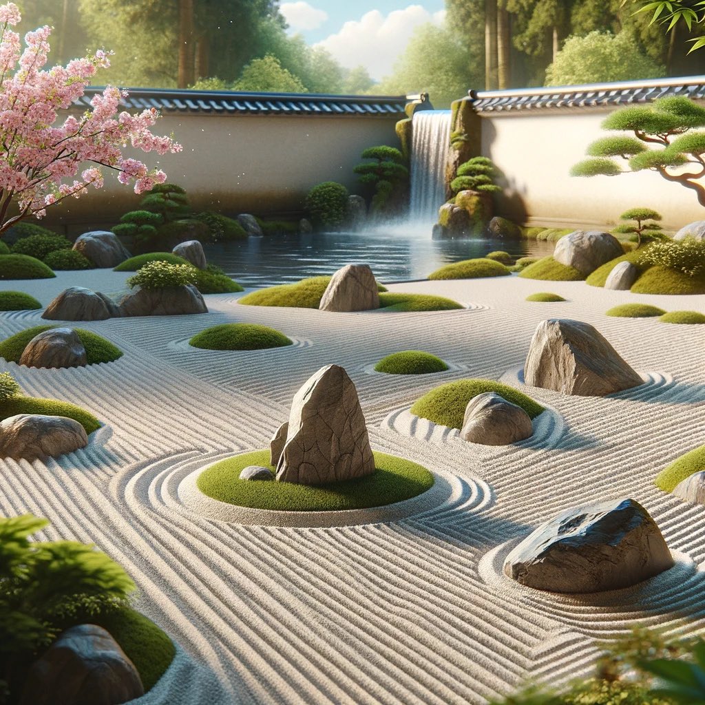 Finding peace in the smallest of spaces. 🌿🌸 In a world that moves at lightning speed, a moment in a Zen garden reminds us to breathe, reflect, and embrace simplicity. #ZenMoments #SerenityInNature