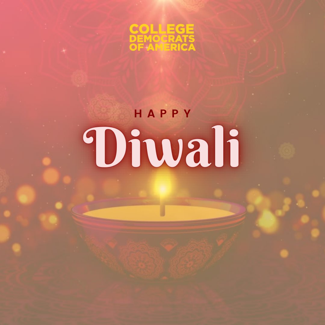 CollegeDems's tweet photo. Happy Diwali to all those who celebrate from the #cdafamily! 🪔🪔 https://t.co/TMjYiM1d2F