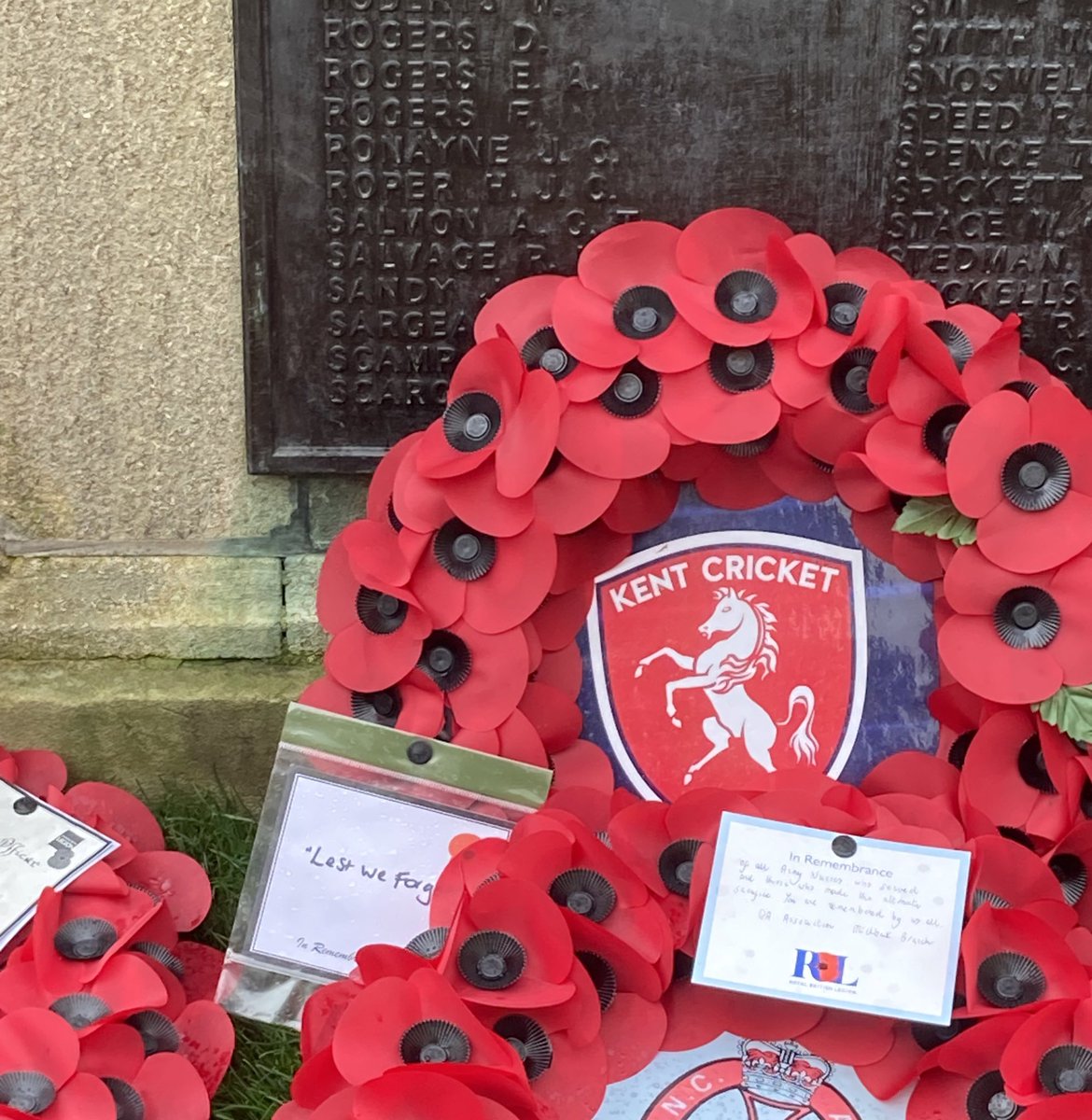StoreySimon's tweet photo. Always a privilege to lay the @KentCricket in Canterbury in remembrance of those who gave their lives that we might live in peace and freedom #WeWillRememberThem https://t.co/ARXvJ3JPNO