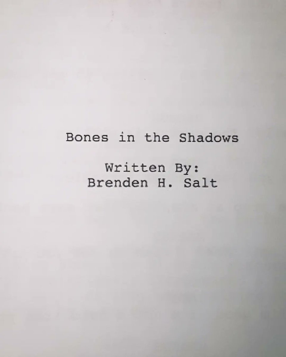 'Bones in the Shadows'
Final Draft (3/3)
#writer #writing #writerssociety #writerslife #writersworld #writingtips #screenwriter #screenwriting #screenwritingtips #screenwriterslife #screenwritersworld #screenwriterssociety