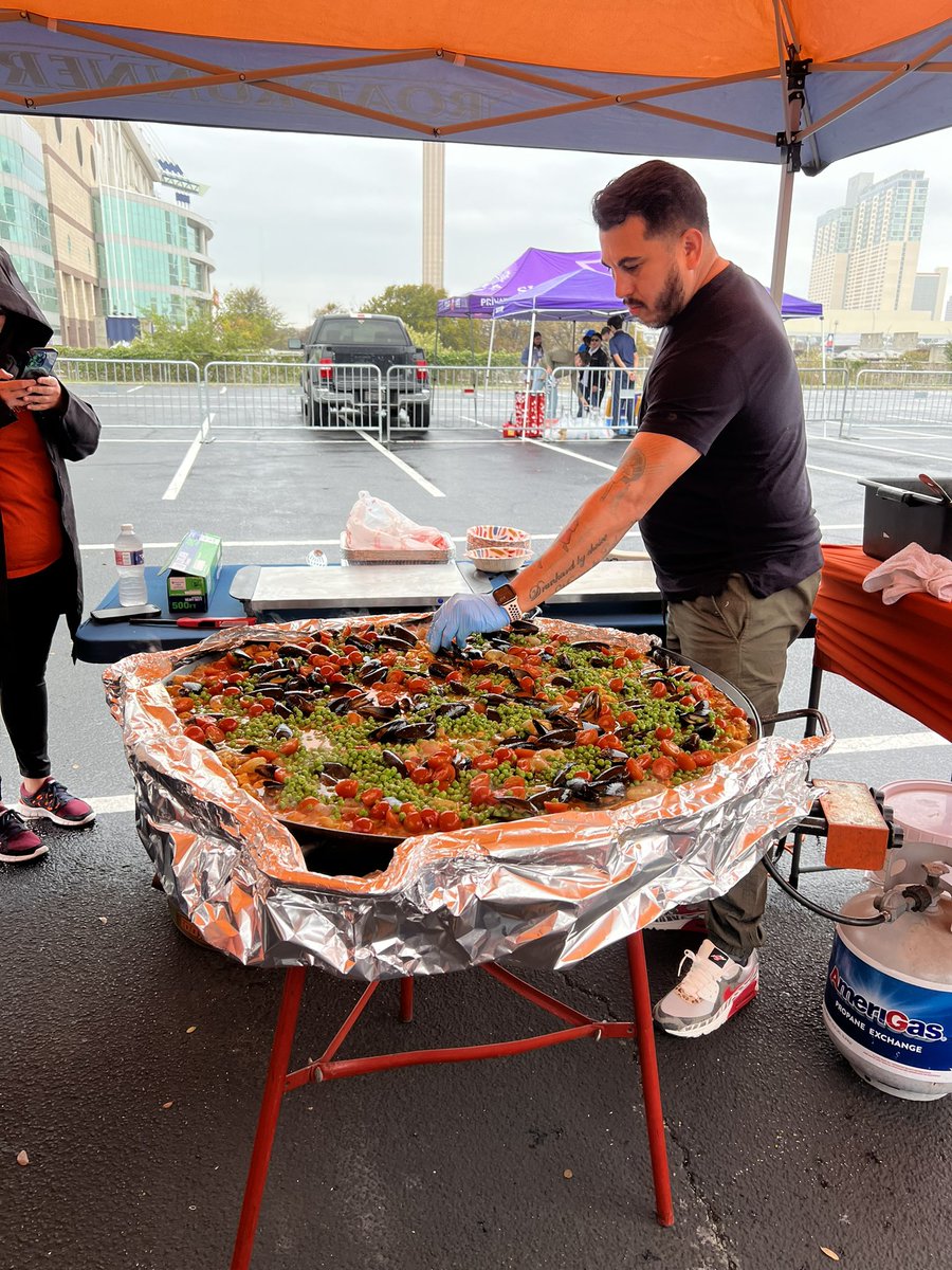 Keeping the tradition going with Paella at our UTSA tailgate.