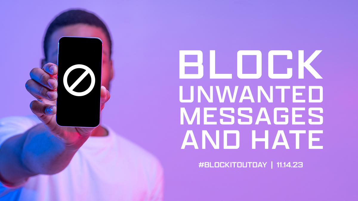 This Monday, 11.14.23, is #BlockItOutDay! When a person blocks out their bully, they’re blocking out negative messages & creating a safe & positive online environment. Block out #cyberbullying & empower your friends to do the same: stompoutbullying.org/national-block… #STOMPOutBullying