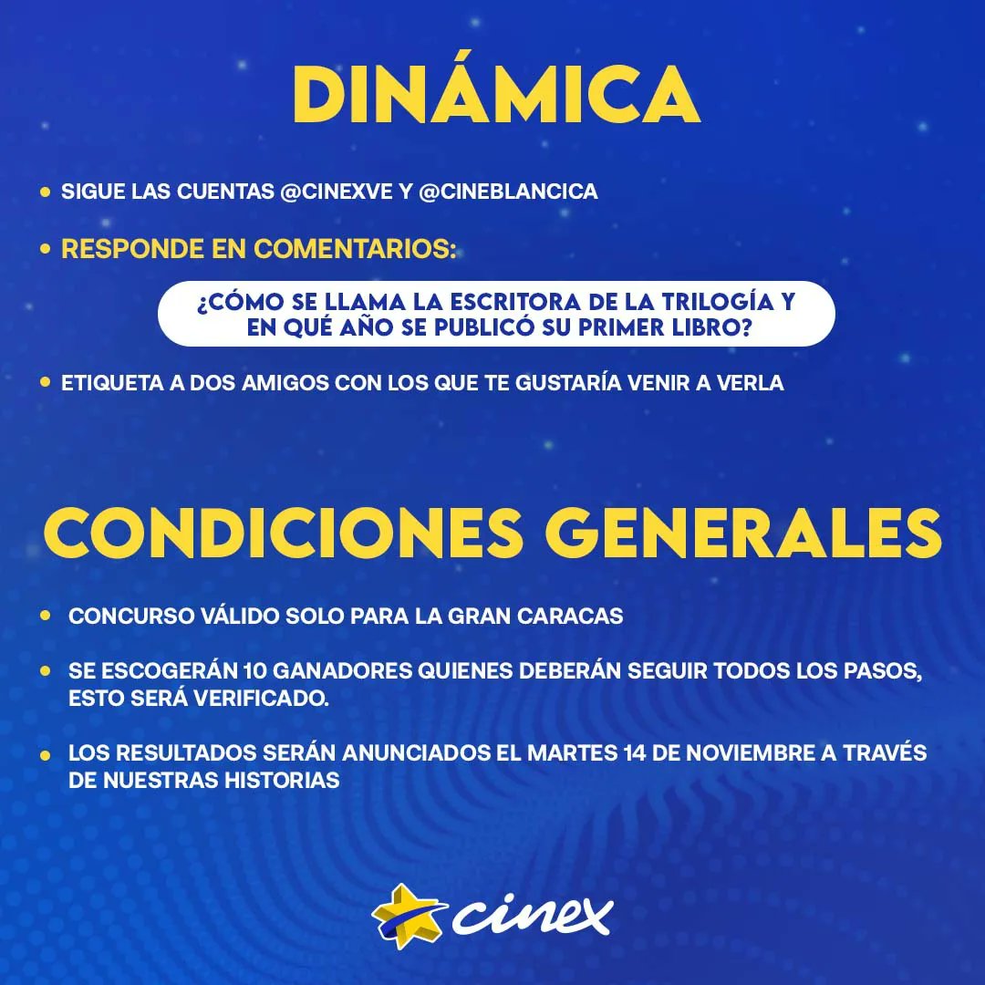 CinexVe's tweet image. Gana invitaciones para la premier de #LosJuegosDelHambre Balada de Pájaros Cantores y Serpientes en #Cinex

Dinámica: 
1. Sigue la cuentas @cinexve y @cineblancica 
2. Responde en comentarios la pregunta que ves en el post 

#CinexEsElPlan