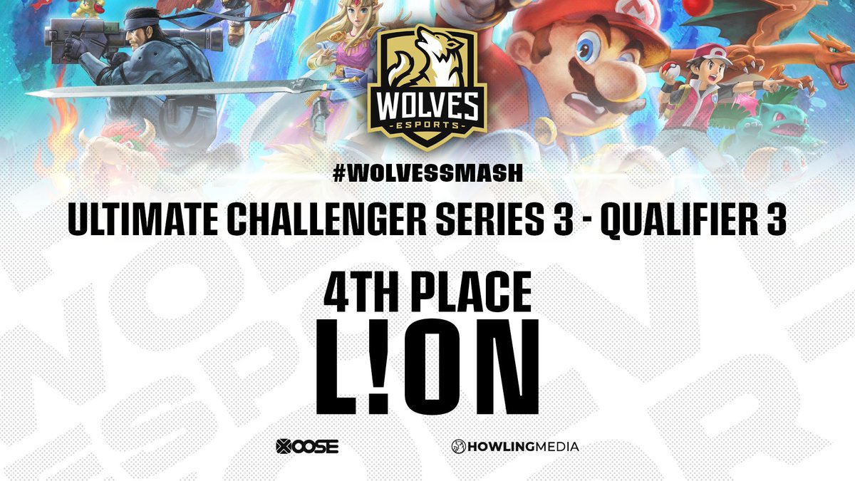 WolvesSSB's tweet photo. At the 3rd Qualifier for the Ultimate Challenger Series 3, we've had #WolvesSmash player @Homura_Li0n take home 4th place, ggs!

#KeepHowling https://t.co/7FTca5MhRO