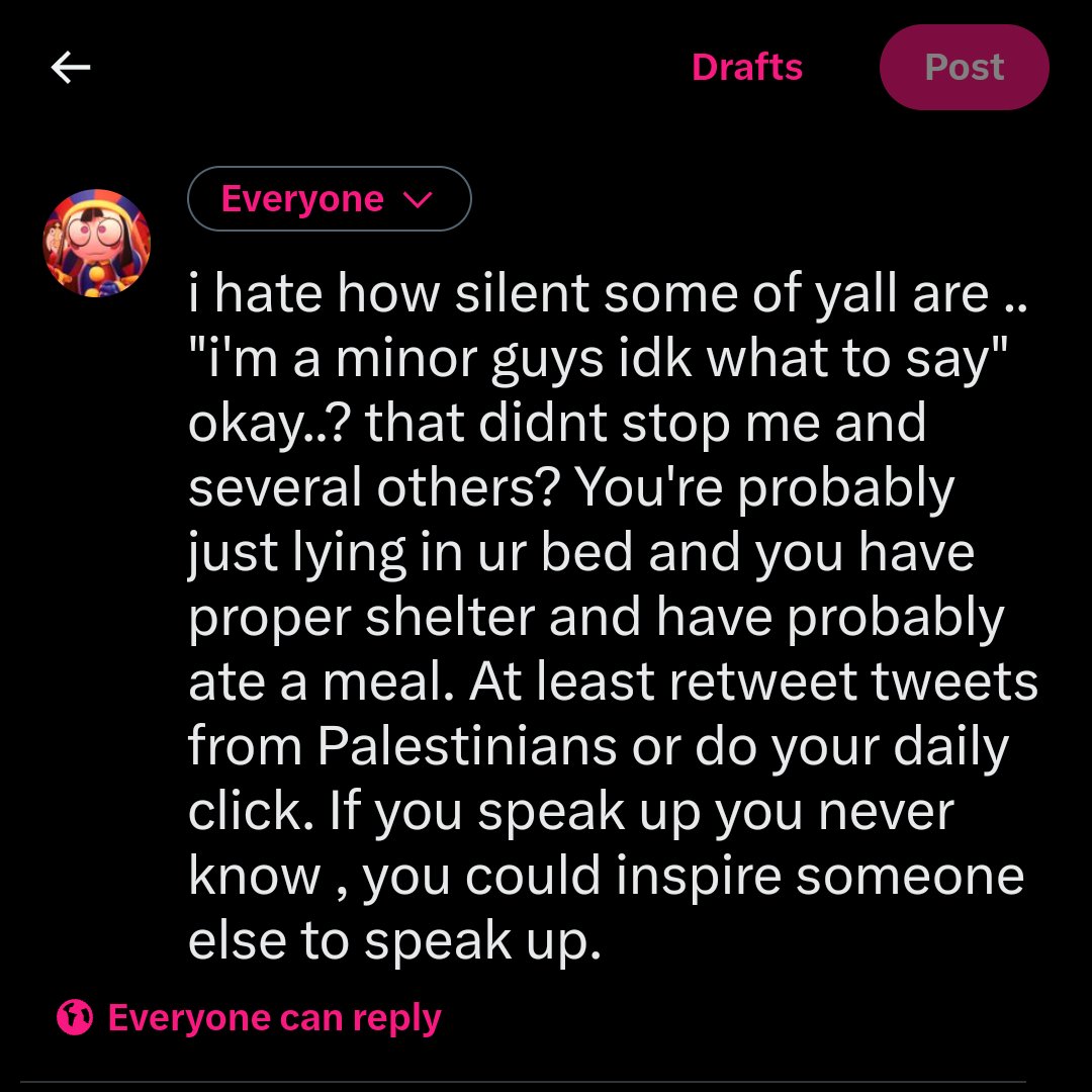 pomnicotine's tweet image. some of yalls silence is noticable. especially accounts with big platforms.