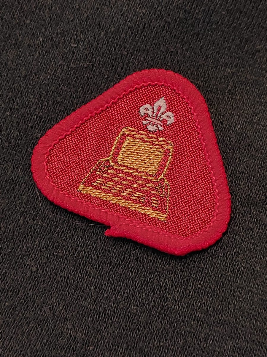 FirstCoding's tweet image. If you're a First Coding student and are a member of the Scouts, then we can help you achieve your Digital Maker badge! This is mine from years ago, quite a bit has changed since then and I've always wondered what computer featured on the badge. I'm thinking it's a Commodore Pet.
