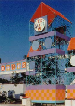 boss_angeles's tweet photo. @Parkeology That playful  "look" was first created for the 1984 LA Olympics by  Sussman/Prejza Jon Jerde whose firm worked on WDW. This poster was on my wall at Knott's. https://t.co/vLwVRxBVRf