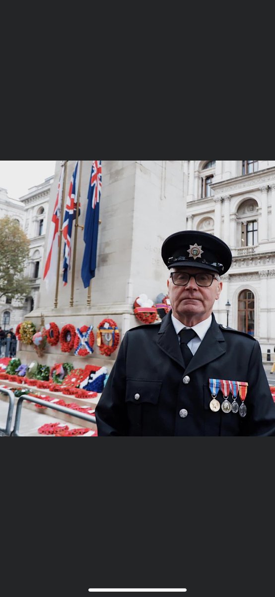 We are so proud of FF Stephenson representing Cumbria fire & Rescue and Keswick today in London. #lestweforget2023 @CumbriaFire