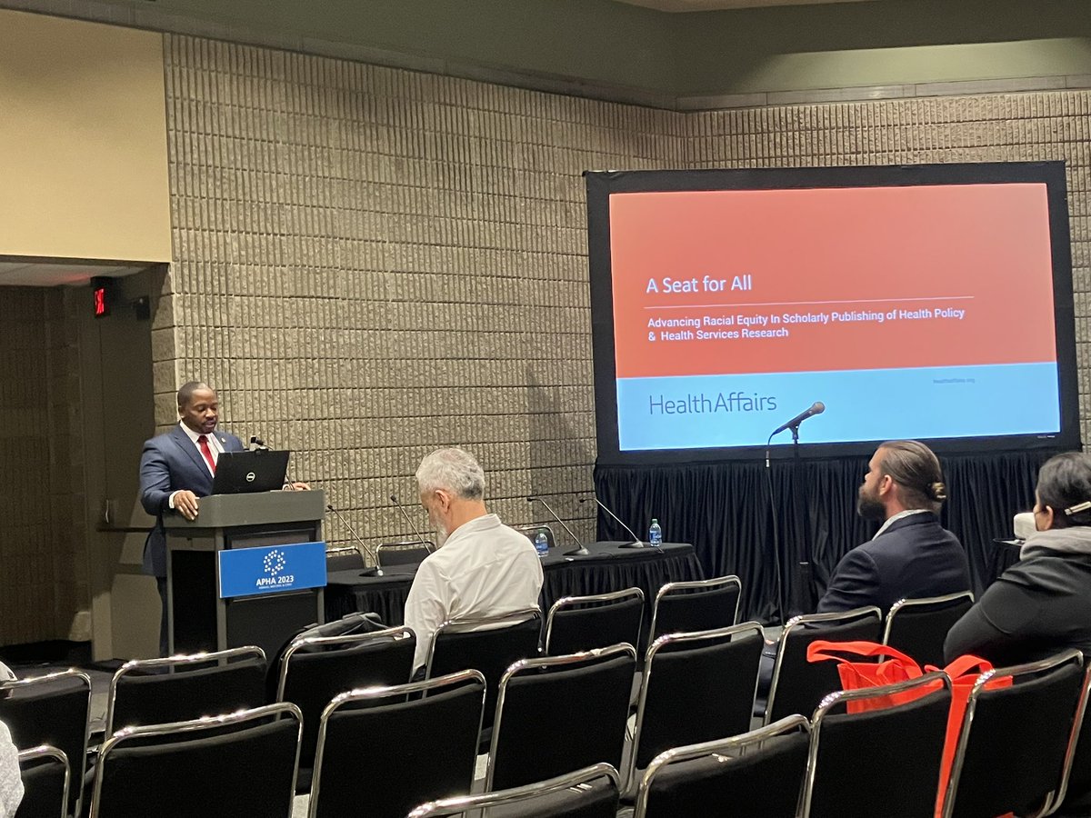 Michael Gerber (@mscottgerber) on Twitter photo My colleague <a href="/DrVabe/">Vabren L Watts Ph.D.</a> discussing efforts to advance racial equity in scholarly publishing <a href="/Health_Affairs/">Health Affairs</a> and beyond today at #APHA2023. Proud to be part of an organization pursuing equity at all levels. My colleague <a href="/DrVabe/">Vabren L Watts Ph.D.</a> discussing efforts to advance racial equity in scholarly publishing <a href="/Health_Affairs/">Health Affairs</a> and beyond today at #APHA2023. Proud to be part of an organization pursuing equity at all levels.