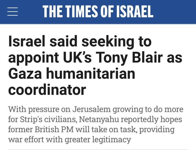 Monika97972733's tweet photo. #Togo #England #Israel #Palestine #Commonwealth Łe criminel de #guerre #Netanyahu demande au criminel de #guerre Tony #Blair d'être łe Coordinateur de La #Paiy pour #Gaza. Les #Straussiens inversent les valeurs comme l'autre criminel @FEGnassingbe łe médiateur #Africanophobique https://t.co/QSTFsej2WW