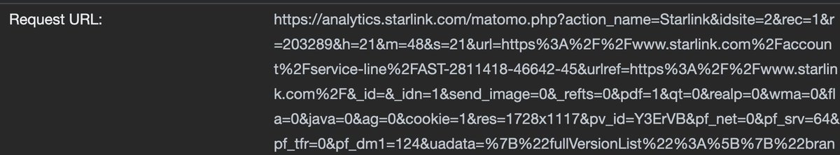 Looks like <a href="/SpaceX/">SpaceX</a> <a href="/Starlink/">Starlink</a> uses PHP for their analytics via <a href="/matomo_org/">Matomo Analytics</a> 

And PHP is dead! 😂
