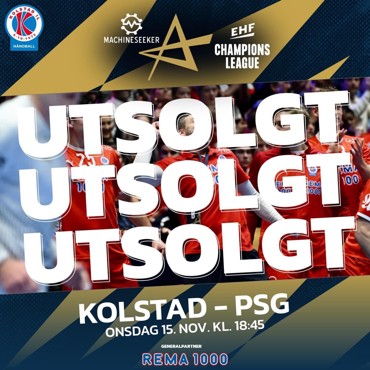 Trondheim Spektrum er utsolgt til onsdagens <a href="/ehfcl/">EHF Champions League</a> kamp mot <a href="/psghand/">PSG Handball</a> 🫶🏻