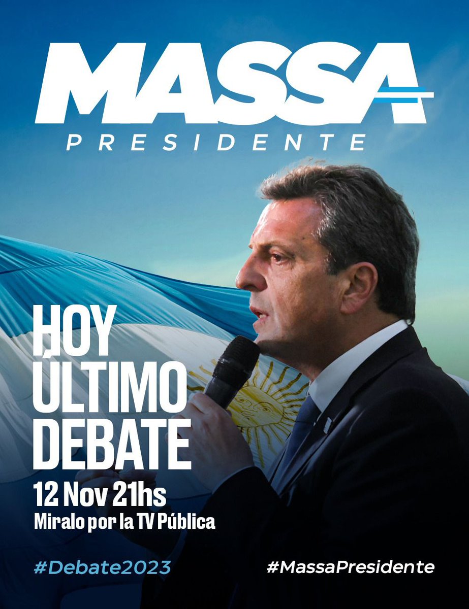 chechu1331's tweet photo. #UltimoDebate
#MassaPresidente
#AhoraEsMassa https://t.co/cQdUC2I7kU