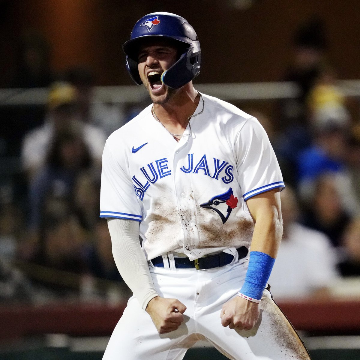 BlueJays's tweet image. THE Player of the Game from the #AFL23 Championship? 🏆 

Surrey’s Damiano Palmegiani‼️🇨🇦 

🔹 3 Runs Scored 
🔹 1 Hit, 2 Walks 
🔹 Game-Saving Defence 
🔹 Fall League OPS: .941 

AND he was a Fall-Star ⭐️ + HR Derby Finalist!