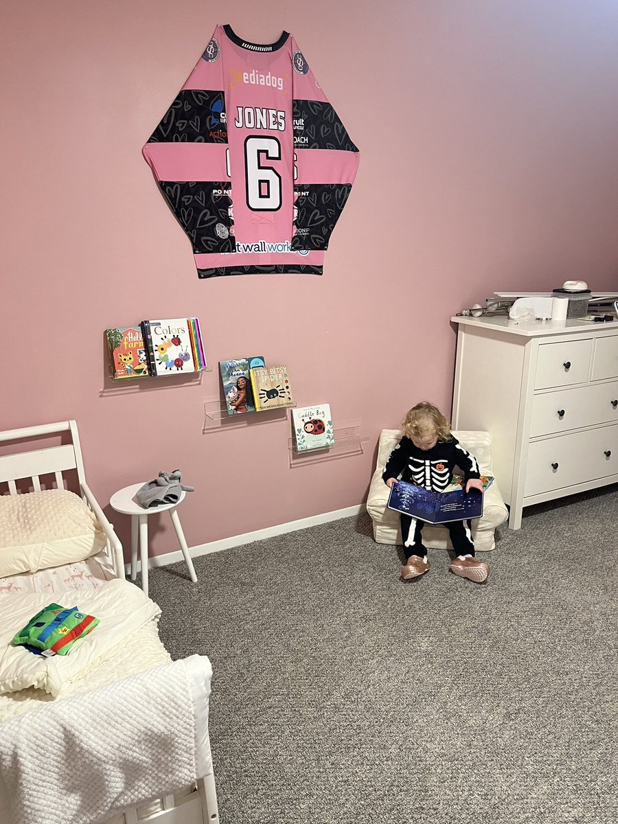 Ava has officially read more books than Dad