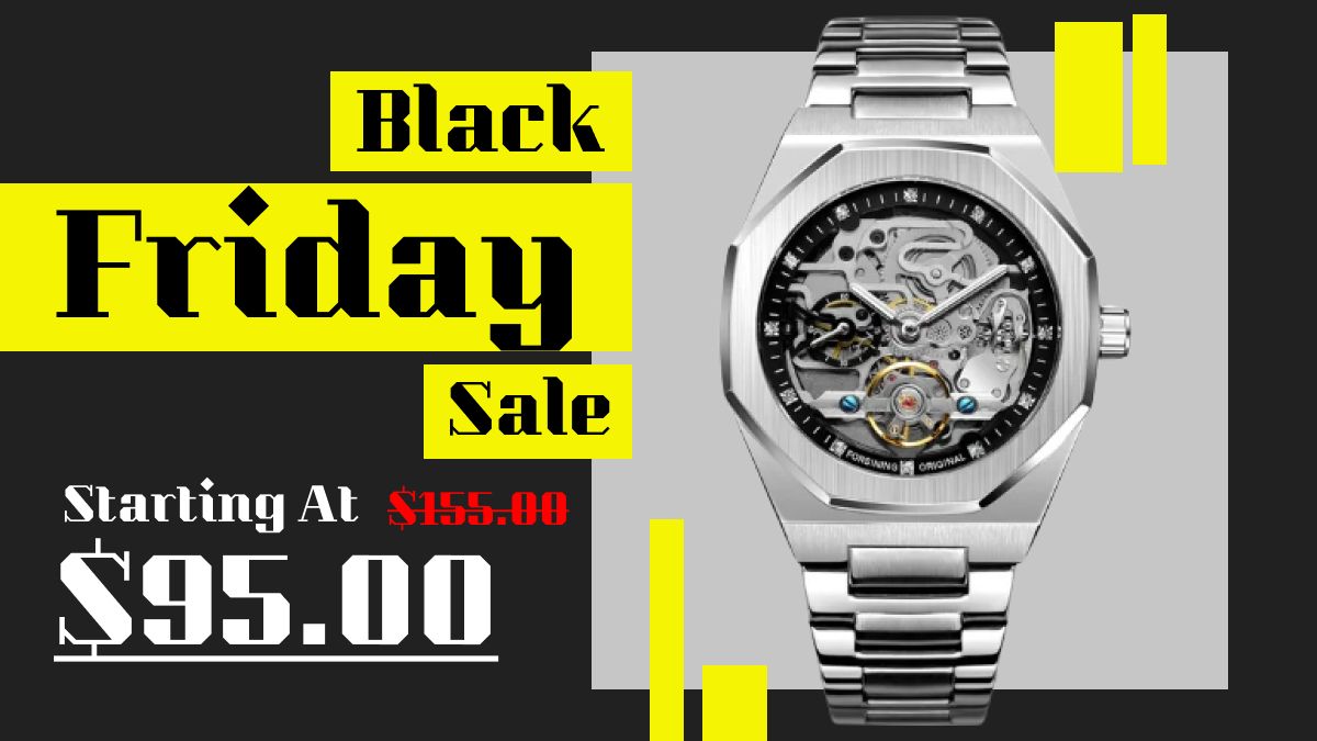 Style that speaks volumes. 🎩✨ This Black Friday, get our sleek watches for just $95! Time to upgrade. #FashionTimepiece #Sale