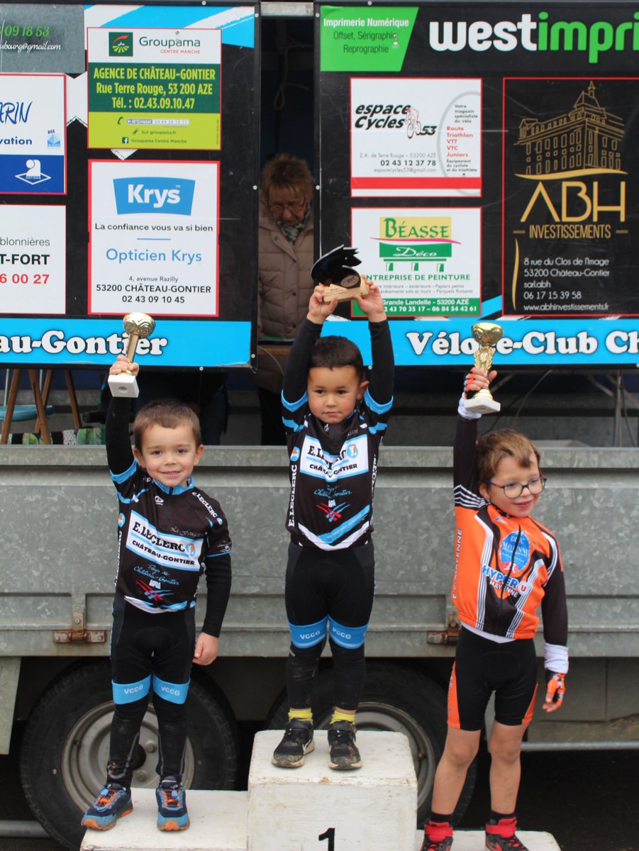 ChateauVc's tweet photo. Nouveaux Podiums A Azé  avec la victoire de  GADBIN Arsene 2ème  VIVIEN Jean en U7,  3ème  BOUDIER Baptiste en U17, et  3ème LEBRETON Jules en U23 avec @vsaulnier53200 https://t.co/xm3cW2dM3p