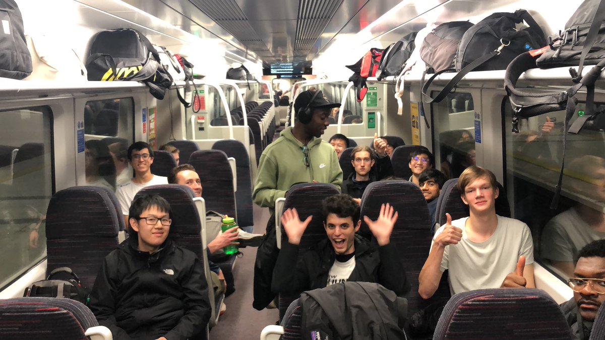 SBO have rented their own train carriage for the way home.