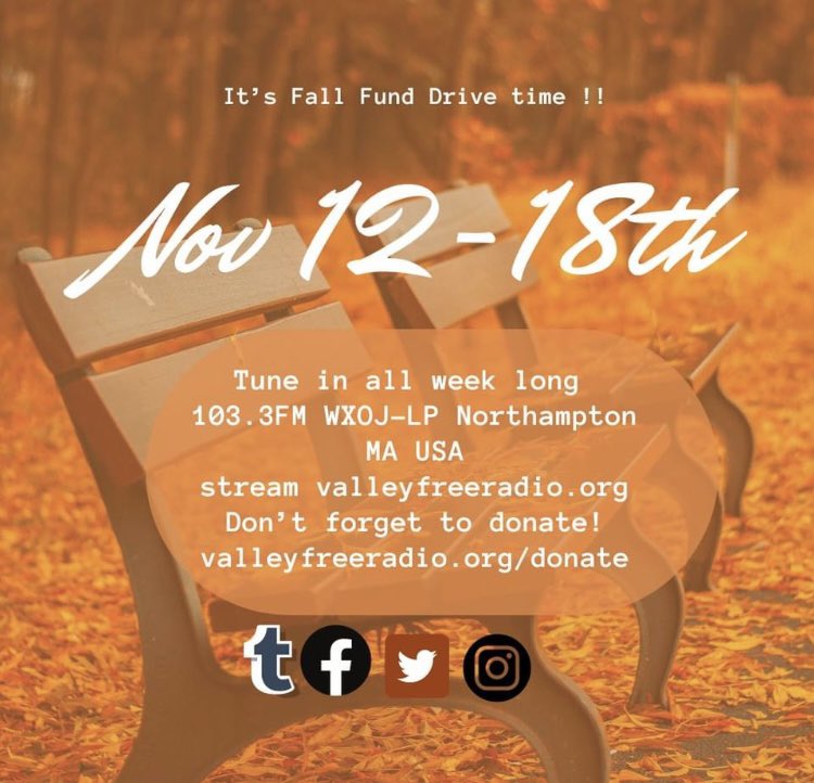 Tonight on Alternative Lately from 9-11pmEST, we’ll be featuring these amazing tracks! Tune in at valleyfreeradio.org/listen

Today also kicks off <a href="/valleyfreeradio/">WXOJ-LP 103.3fm Valley Free Radio</a>’s Fall Fund Drive! Our station is a local nonprofit run completely by volunteers. Learn more at the link in our bio!