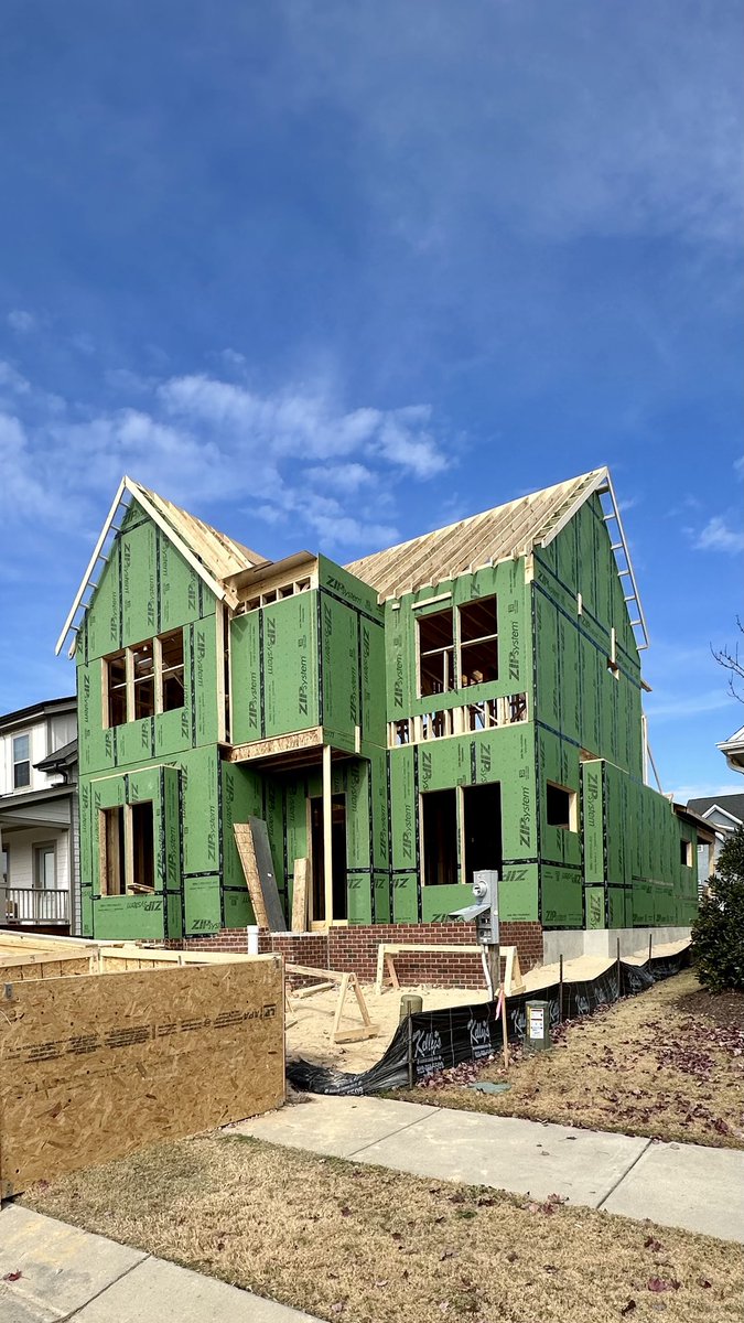 A lot of progress this week. We now have a second floor and roof trusses. Getting more and more excited.