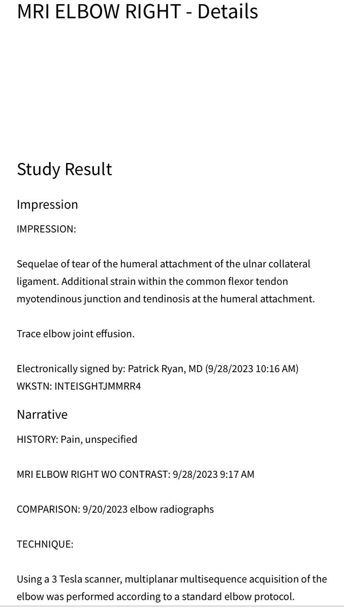 Max_alers's tweet photo. On 9/28 I was diagnosed with a fully torn UCL on the humeral attachment. 10/17 full reconstruction with internal brace. I was given two options…hang them up or create the most insane comeback story there is. In my eyes option one wasn’t an option. Cheers to to Tommy! 🍻 https://t.co/rem4JnFvAR