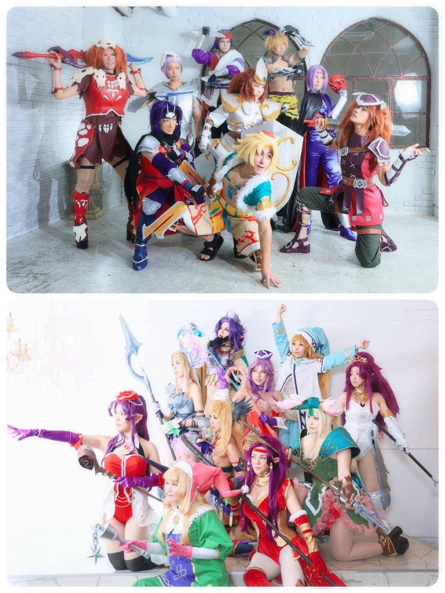 【コスプレ】【聖剣伝説3】【速報】
一年越しの聖剣3併せ開催♪こんなに集まる聖剣3名作すぎる!愛が止まらない!
夢のような時間でした✨🥰めっちゃ楽しかったぁー💕
カメラマンさんも数人混ぜた記念写真ペタリ✨
参加者さんツリー参照

カメラ…青灰さん　<a href="/sei_kai_cos/">青灰</a>
#令和の聖剣3併せ1112