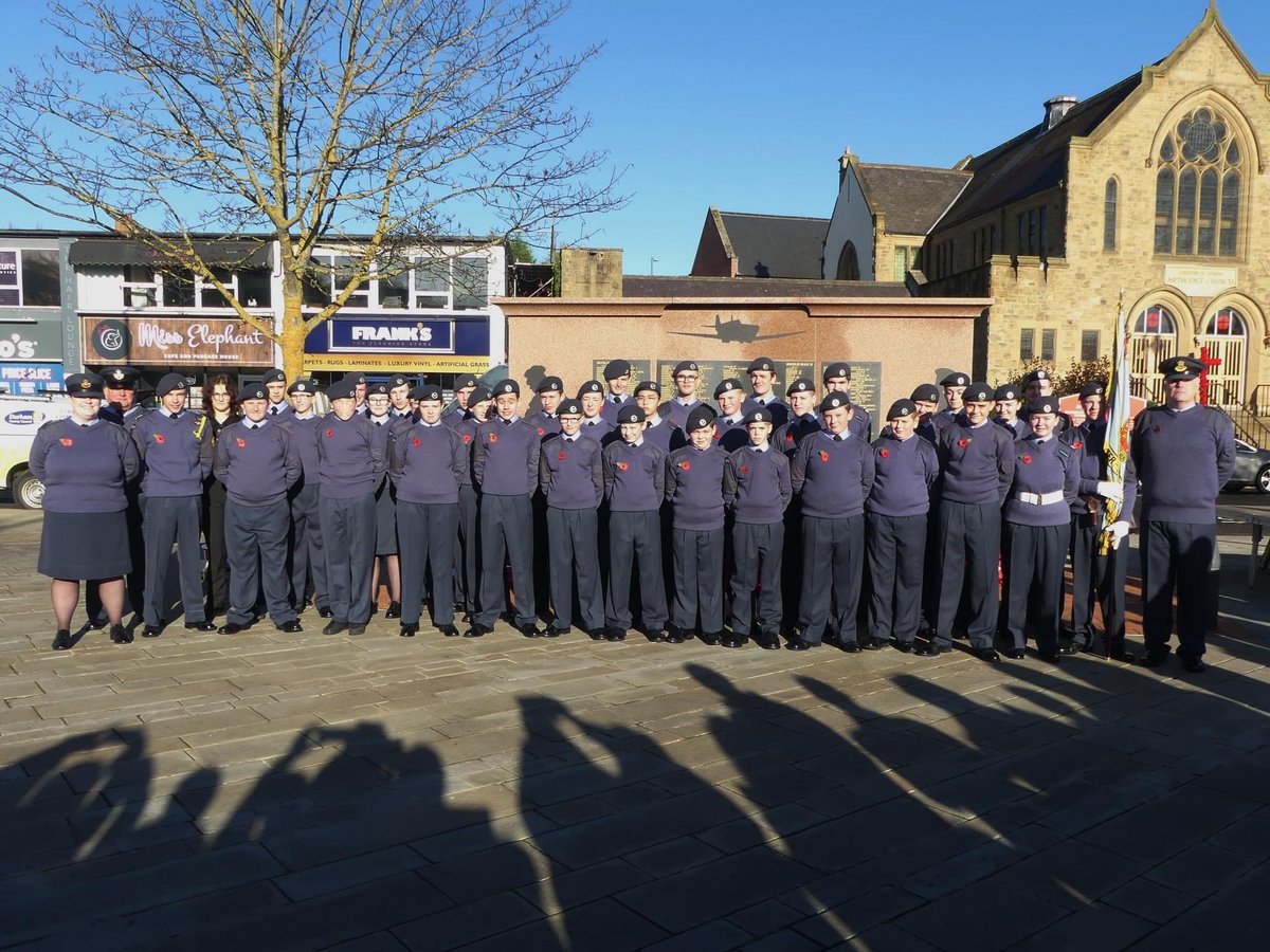 An excellent turnout from 1507 (Chester-le-Street) Squadron Cadets for the Remembrance Day Parade in Chester-le-Street.

At the going down of the sun and in the morning, We will remember them.