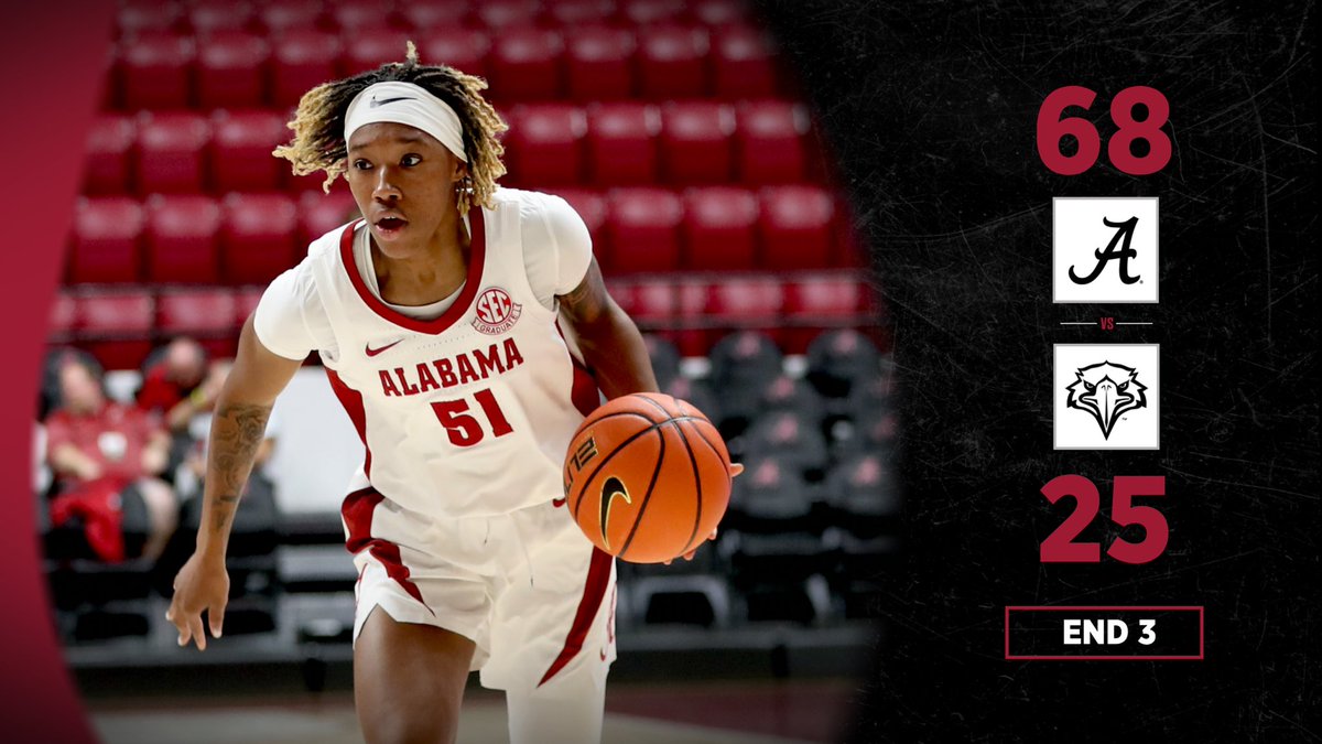 AlabamaWBB's tweet photo. Best quarter of the day for Bama’s offense 

#RollTide #GLG https://t.co/E331fBp1YI