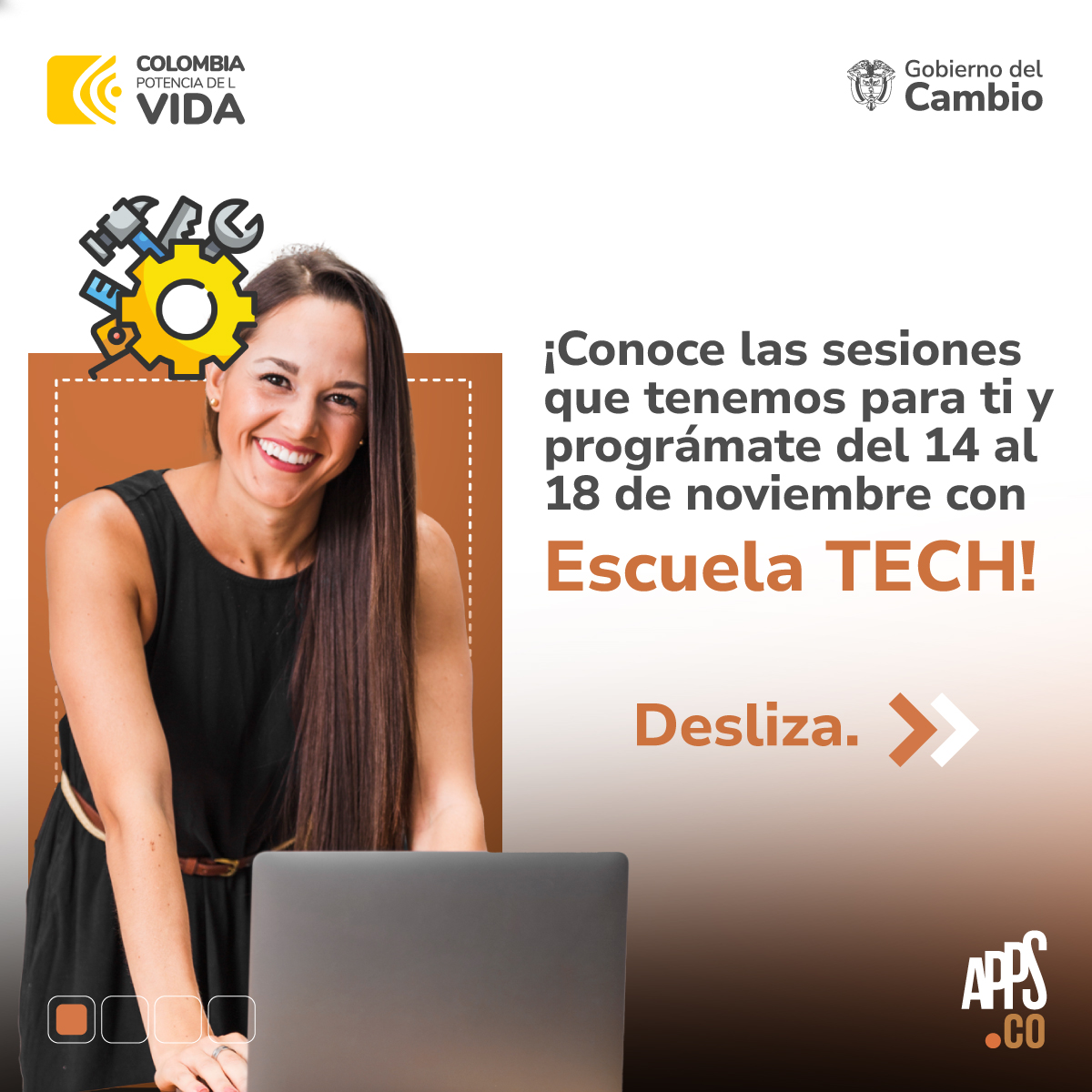 AppsCo's tweet photo. Prográmate con las sesiones que tenemos en #EscuelaTECH junto a expertos que nos ayudarán a potenciar tus ideas de negocio. 🚀Iniciamos este 14 de #Noviembre con el ingeniero Douglas Aguiar, hablando de #InteligenciaArtificial. ⏰3:30 p.m. Inscríbete 👉https://t.co/Hk6zHZSLc3 https://t.co/5XLZrEXY7S