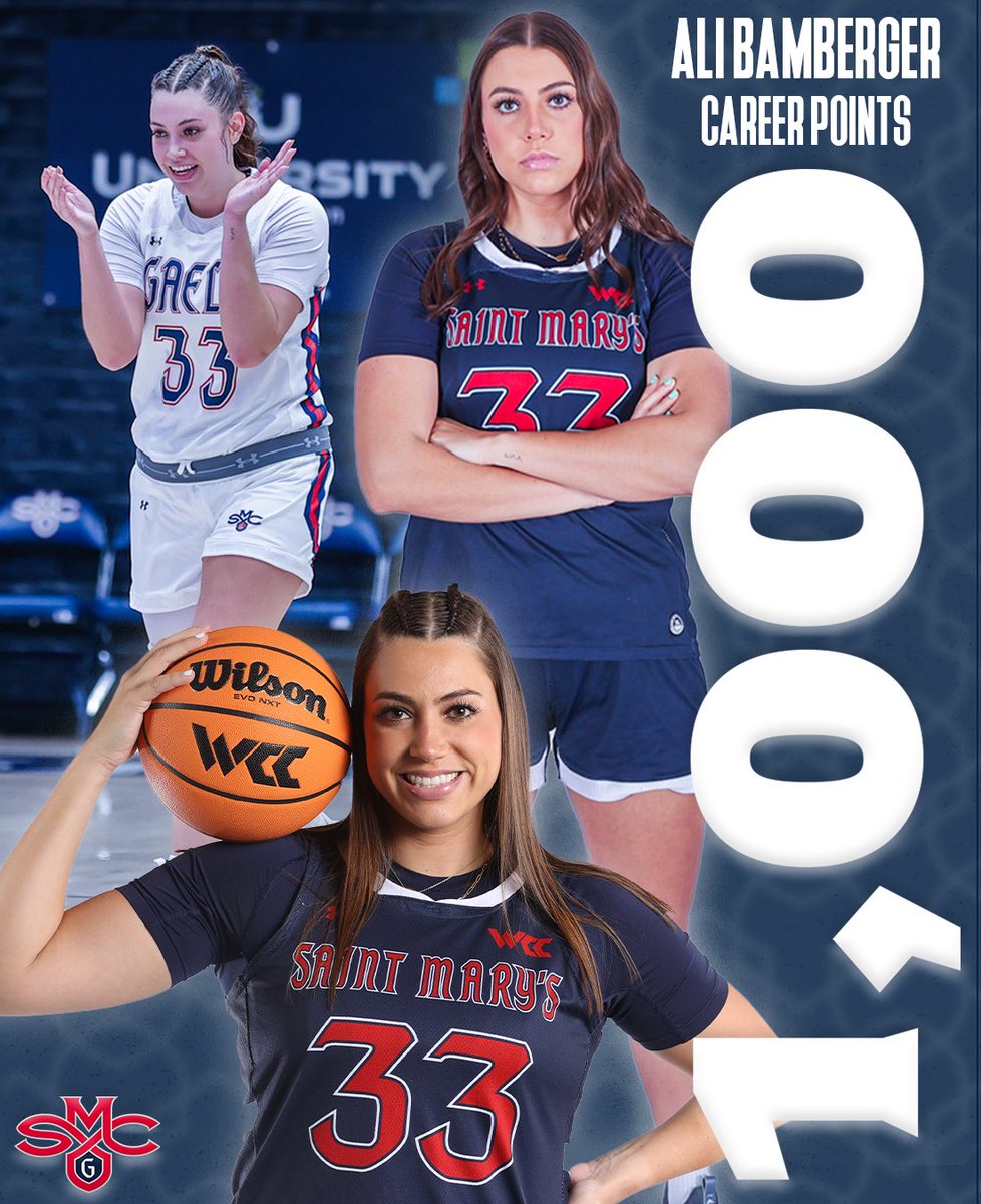 A milestone worth celebrating 🏆 Congratulations to Ali Bamberger who just recorded her 1,000th career point! #GaelsRise