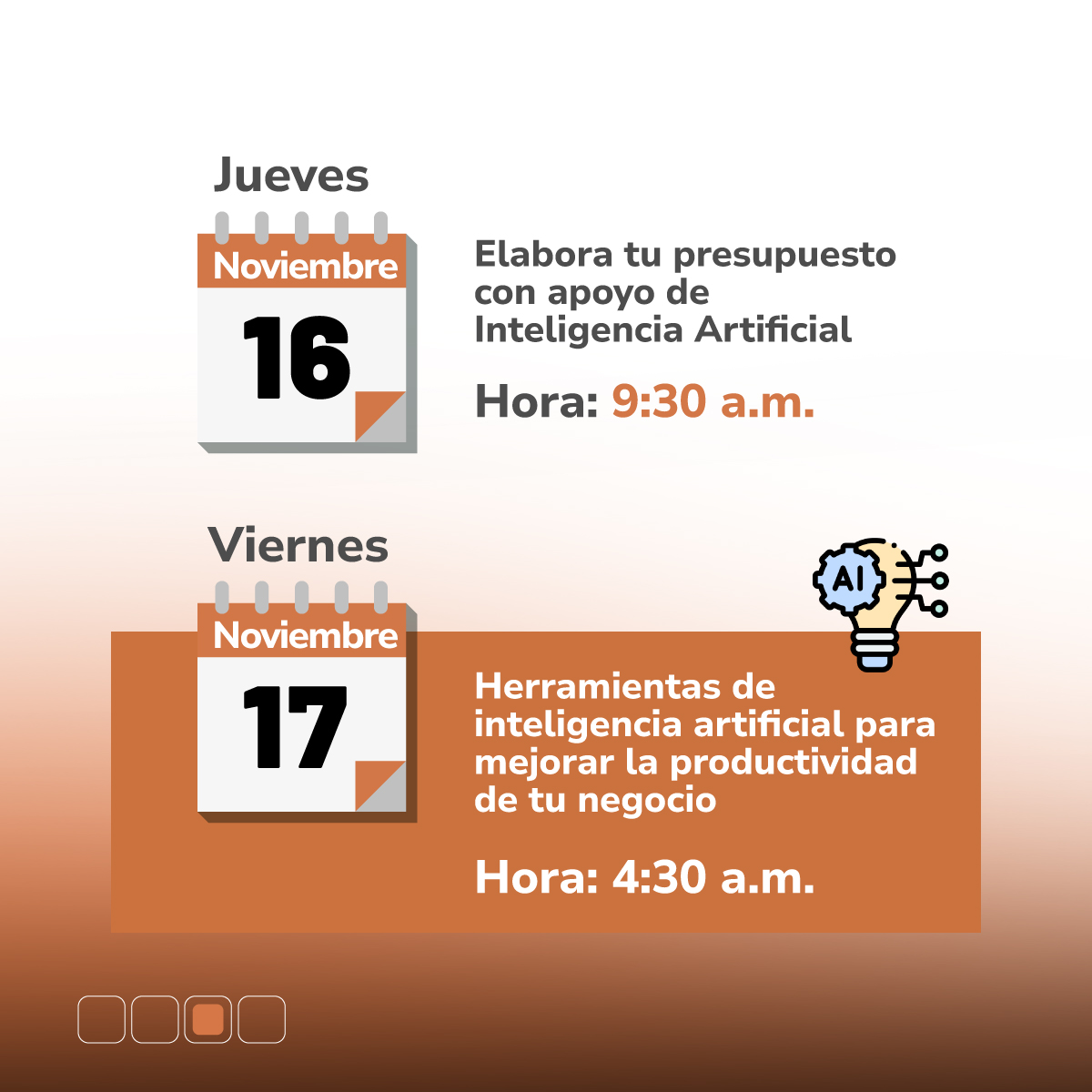 AppsCo's tweet photo. Prográmate con las sesiones que tenemos en #EscuelaTECH junto a expertos que nos ayudarán a potenciar tus ideas de negocio. 🚀Iniciamos este 14 de #Noviembre con el ingeniero Douglas Aguiar, hablando de #InteligenciaArtificial. ⏰3:30 p.m. Inscríbete 👉https://t.co/Hk6zHZSLc3 https://t.co/5XLZrEXY7S