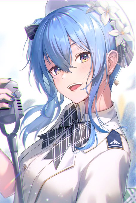 青い星と白い花 #ほしまちぎゃらりー