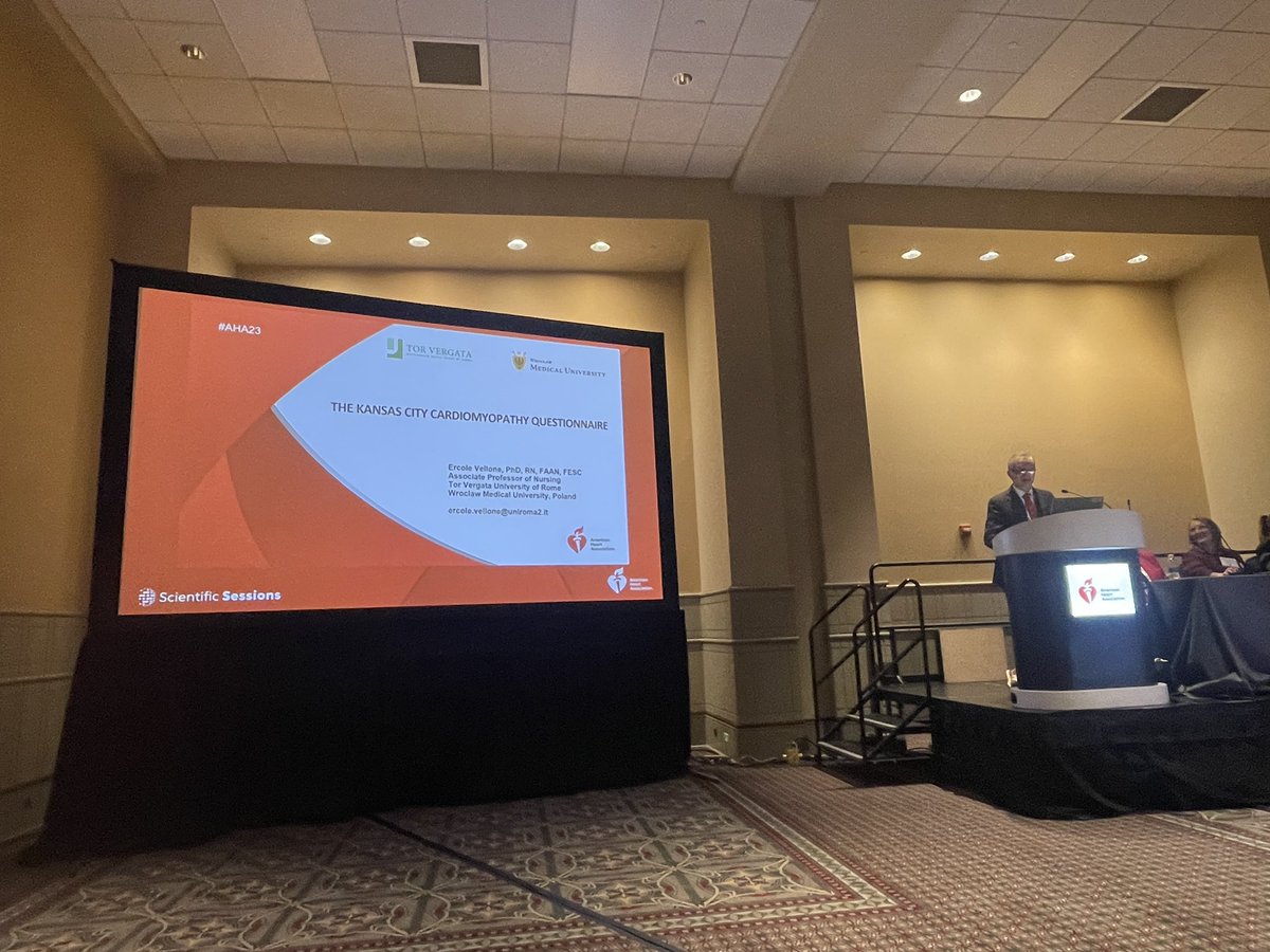 Gianluca Pucciarelli, PhD, RN, FAHA (@gianlucanurse) on Twitter photo Prof. <a href="/VelloneErcole/">Ercole Vellone, PhD, RN, FAAN, FESC</a> trying to explain to the “sharks” why is important to use the Kansas City Cardiopathy Questionnaire to assess symptoms in HF patients. #AHA23 <a href="/American_Heart/">American Heart Association</a> Prof. <a href="/VelloneErcole/">Ercole Vellone, PhD, RN, FAAN, FESC</a> trying to explain to the “sharks” why is important to use the Kansas City Cardiopathy Questionnaire to assess symptoms in HF patients. #AHA23 <a href="/American_Heart/">American Heart Association</a>