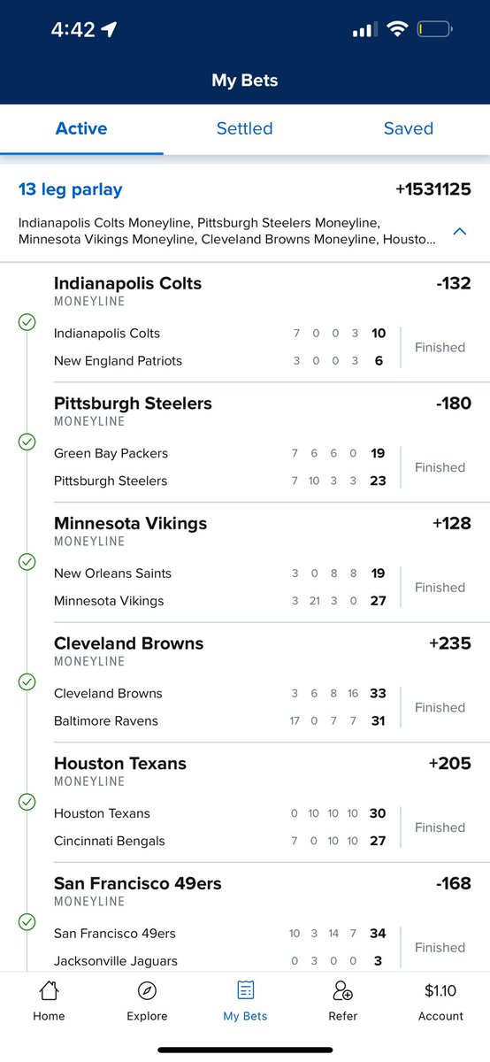 PennyPlaysHit's tweet image. REGARDLESS OF TODAYS WEIRD TURNOUTS!  

WE’RE STILL IN IT!!!
Penny Parlays 

#GamblingTwitter  #GamblingX #TheCommunity #Gambler #Gambling #PennyParlays